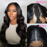 LALAS Hair Perruque U Part en Cheveux 100% Naturels - Glueless
