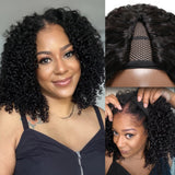 LALAS Hair Perruque V Part Afro Kinky – Cheveux 100% Remy - Glueless