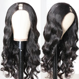 LALAS Hair Perruque U Part en Cheveux 100% Naturels - Glueless