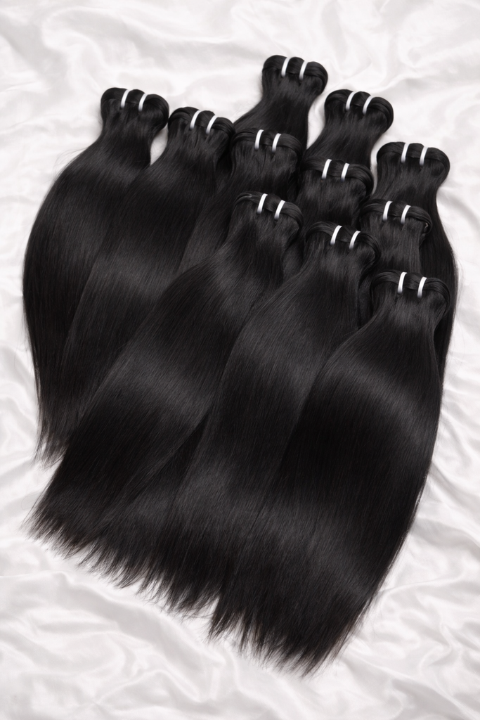 RAW HAIR  Lot 10 Paquets - Lisse - Revendeurs