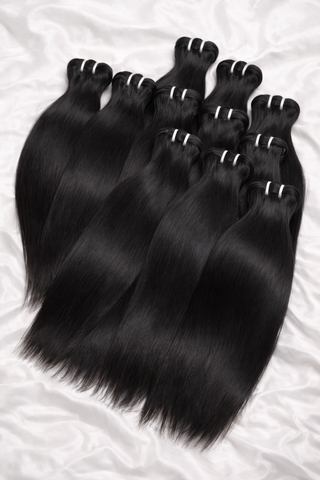 RAW HAIR  Lot 10 Paquets - Lisse - Revendeurs