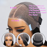 LALAS Hair Ombre Brown Spiral Curls Wavy Lace Front 100% Human Hair