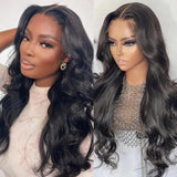 LALAS HAIR Perruque Body Wave – Lace Front 100% Humain 250% Densité