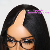 LALAS Hair Perruque Yaki U Part 100% Cheveux Naturels - Glueless