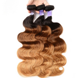 LALAS Hair T1B/4/27 Body Wave 3PCS 100% Virgin Human Hair