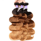 LALAS Hair T1B/4/27 Body Wave 3PCS 100% Virgin Human Hair