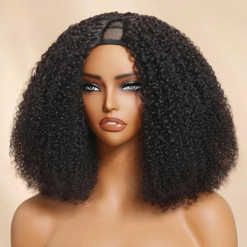 LALAS Hair Perruque V Part Afro Kinky – Cheveux 100% Remy - Glueless