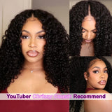 LALAS Hair Perruque bouclée naturelle U-Part - Glueless