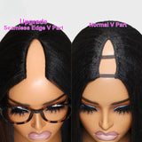 LALAS Hair Perruque Yaki U Part 100% Cheveux Naturels - Glueless