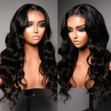 LALAS Hair Body Wave Lace Frontal 100% Human Hair Lace Front Wig