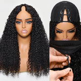 LALAS Hair Perruque bouclée naturelle U-Part - Glueless