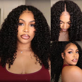 LALAS Hair Perruque bouclée naturelle U-Part - Glueless