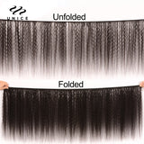 Unice Hair 1Pcs Lot Kinky Straight Hair Human Remy Hair Extension 8-26inches Brazilian Hair Weave Bundles