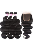 LALAS HAIR Extensions Péruviennes Ondulées Vierge avec Closure