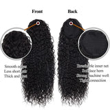 LALAS HAIR Ponytail Deep Wave Bouclé – Cordon Noir 100% Humain