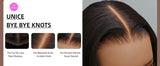 UNICE Hair Reddish Brown Yaki Bob Wig 7x5 Lace Pre Cut Pre Bleached Glueless Wig Human Hair Ready To Wear 150% Density