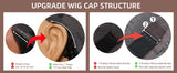 UNICE Hair Reddish Brown Yaki Bob Wig 7x5 Lace Pre Cut Pre Bleached Glueless Wig Human Hair Ready To Wear 150% Density