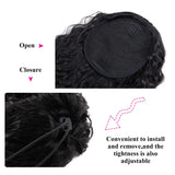 LALAS HAIR Ponytail Deep Wave Bouclé – Cordon Noir 100% Humain