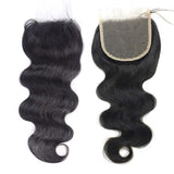LALAS HAIR Closure Body Wave 100% Cheveux Brésiliens Vierge HD
