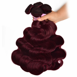 LALAS Hair 99J Burgundy Body Wave 100% Human Hair 1/3 PCS