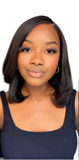 LALAS HAIR Wig Yaki Lisse – Dentelle Frontale, Cheveux Humains