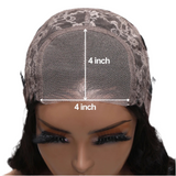 LALAS Hair 4x4 Lace Closure Bob Wig Human Hair 150% Density