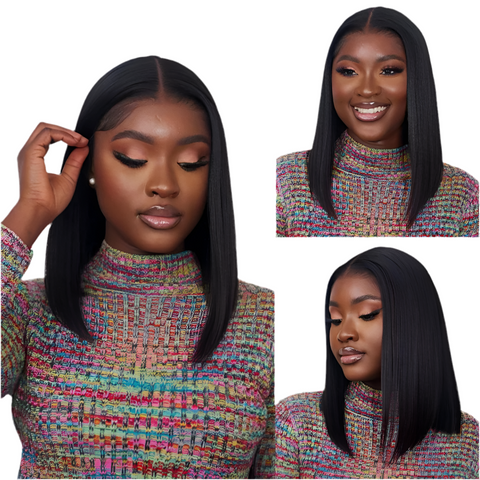 LALAS Hair 7x5 Pre Cut Lace Closure Wig Bob Wig Glueless Wig