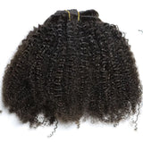 LALAS HAIR Extensions Clip Afro Crépu Naturel – Cheveux Vierge 120g