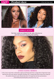 Unice Hair Deep Wave Brazilian Hair Weave Bundles 3 PCS Natural Color 100% Human Hair Weaving Remy Hair Extension 12-26 Inch