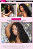 Unice Hair Peruvian Curly Hair Bundles 1 Piece Human Hair Extensions 8"-26" 100% Remy Human Hair Weave Bundles Natural Color
