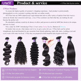 UNice Hair 5x5 HD Lace Closure Brazilian Straight Hair Lace Closure Virgin Human Hair Closure 4"x4" Swiss Lace 1 PCS
