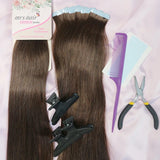 LALAS HAIR Tape-in Mini Extensions – 10 Pièces Invisibles Pour Tempes