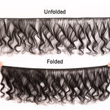 UNice Hair Loose Wave Bundles With 13x4 Lace Frontal 100% Human Hair Bundles 3/4PCS With Free Part Frontal Make 250% Density Wig