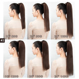 LALAS HAIR Ponytail Brun Chocolat #2 – Clip-in 14–22” Naturel