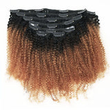 LALAS HAIR Extensions Clip Afro Crépu Naturel – Cheveux Vierge 120g