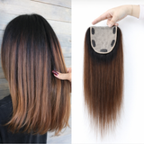 LALAS Topper Ombré 1B/4 – Base Soie avec Silicone, Clips Intégrés