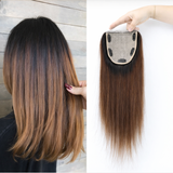 LALAS Topper Ombré 1B/4 – Base Soie avec Silicone, Clips Intégrés