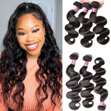 LALAS Hair Malaysian Body Wave 3PCS Natural Color 100% Human Remy Hair