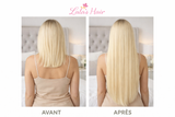EXTENSIONS TISSAGE - BLOND PLATINE CHAUD #613