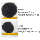 LALAS HAIR Chignon Kinky Curly – Cordon Haut Clip 100% Naturel