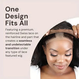 LALAS HAIR Grip Wig Cap Réglable – Antidérapant, Découpe Oreilles, Velcro