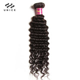 UNice Hair Peruvian Deep Wave Human Hair Hair Bundles 1/3/4 PCS 100% Human Hair Sew In Weaves 12-26 Inch Remy Hair Weave Bundles