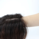 Topper Ombre 5x5” en Cheveux Humains Remy – Base Soie, Clips Intégrés, Effet Cuir Chevelu Naturel