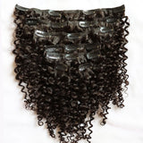 LALAS HAIR Clip-in Jerry Curly – Cheveux Vierge 120g Plein Volume