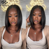UNice Bye-Bye Knot Wig 7x5 Pre Cut Lace Closure Wig Human Hair Bob Wig Wear Go Glueless Wig Short Bob Lace Wigs for Women