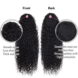 LALAS HAIR Ponytail Deep Water Wave – Cheveux Brésilien Naturel Clip-in