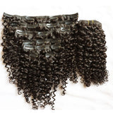 LALAS HAIR Clip-in Jerry Curly – Cheveux Vierge 120g Plein Volume