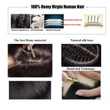 Topper Femme en Cheveux Humains Base Soie – Frange Aérée, Cheveux Européens Remy