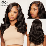 UNice Bye-Bye Knots Wig 7x5 Inch Lace Wig Pre Bleached Pre Plucked Pre Cut Lace Front Wig Real Glueless Wear Go Wigs