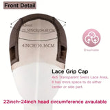 LALAS HAIR Grip Wig Cap Réglable – Antidérapant, Découpe Oreilles, Velcro